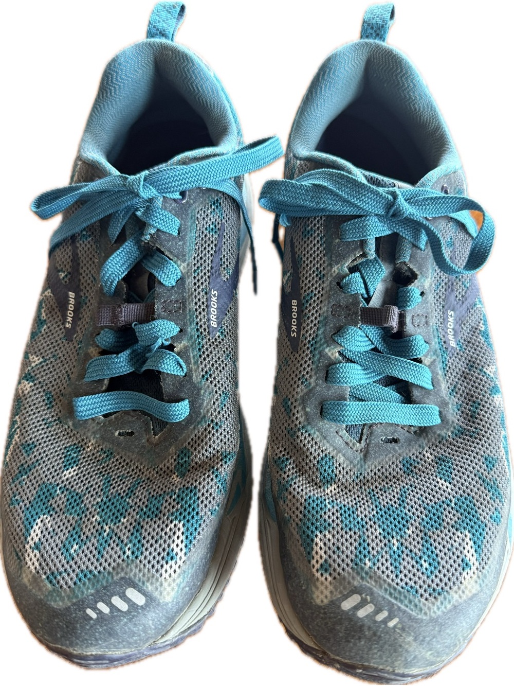 Brooks Teal and Gray Women's Running Shoes